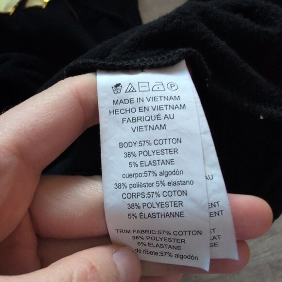 Michael Kors Black and Gold Sequin MK Logo Hooded Sweatshirt Size L - Picture 7 of 7